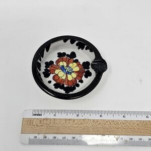 Antique Ceramic One Butt Ashtray Made in Japan Pottery Painted